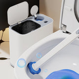 5L Wheeled Bathroom Trash Bin with Toilet Brush 36 Single-Use Heads