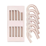 6Pcs Set Heatless Hair Curlers Flexible Hair Curling Rods Overnight Curls Hair Styling Tools Champagne
