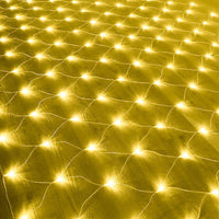 Solar/USB Powered LED Net Mesh Lights – Outdoor Waterproof 3x2m with 192 LEDs and 8 Modes Style 1