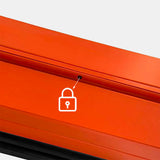 3 Tier Metal Tool Box Portable with Handle and Lock Hole for Home