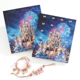 Advent Calendar Charm Bracelets for Girls – 24-Day Xmas Countdown Calendar Pink