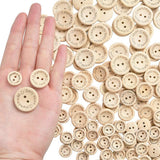 100pcs Engineered Wooden Button Craft Sewing DIY Handmade With Love Wooden Buttons