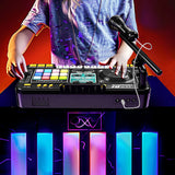 DJ Mixer Musical Toy with Mic & LED Lights
