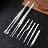 7Pcs Kitchen Cooking Tongs Tweezers for Chef Serving Food Grill BBQ