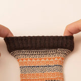 5 Pairs of Vintage Winter Socks Unisex Crew Socks Style 1