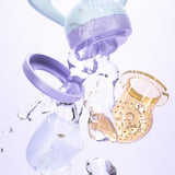 Baby Fresh Fruit Food Feeder Pacifier Set Silicone Feeding Nipple Blue