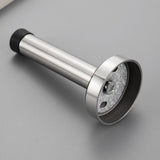 4 PCS No Drilling Door Stops Easy Installation with Strong Adhesive Tapes for Bottom Silver