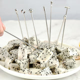 9 PCS Stainless Steel Fruit Picks Reusable Cocktail Appetizer Skewers