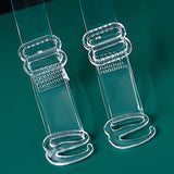 3 Pairs Adjustable Detachable Bra Shoulder Straps Clear TPU Style 1