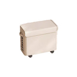 Under Desk Rolling Storage Cart with Lid Office Organizer Under Desk Utility Cart