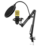 Recording Condenser Mic Kit with Sound Card for Streaming Gold