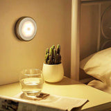 3Pcs Motion Sensor LED Lights Battery Operated Night Lights for Closet Cabinet Hallway Stair Warm White Light