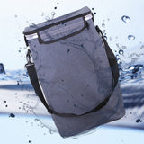 Foldable Shopping Cart Trolley Aluminium Waterproof Grocery Storage Bag Grey
