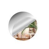 10-Piece Acrylic Round Mirror Stickers Silver Decorative Mirrors for Wall Party Photography