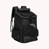 Expandable Cat Backpack Carrier Breathable Large Comfort Space for Small Pet Black