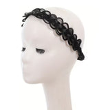 Plaited Headband Hair Extension Adjustable Stretch Black