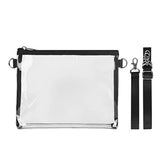PVC Transparent Crossbody Purse Bag Black