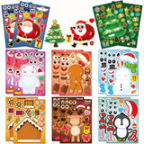 16Pcs Kids Christmas Stickers – DIY Stocking Stuffers Crafts and Christmas Decorations
