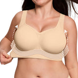 Bras for Women Supportive Wireless Push Up Bra Full Coverage No Underwire Seamless Plus Size for Women Skin Tone