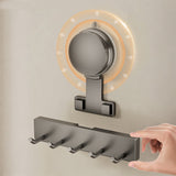 Razor Holder for Shower Powerful Suction Cup Shower Hooks for Towel Loofah Razor Squeegee Gray