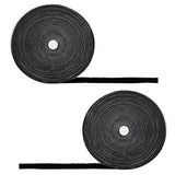 30Ft x 1 Inch Heavy Duty Hook and Loop Tape with Adhesive Black