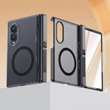 Shock Resistant Phone Case Compatible With Galaxy Z Fold 8 with Screen Protector Black