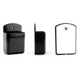 2 PCS Remote Control Holders Wall Mount Self Adhesive for Home Office School Black