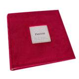 200 Pocket Photo Album with Writing Space for Wedding Family Photos Red