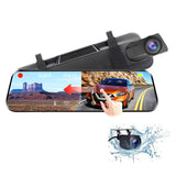 10 Inch 4K Dual Dashcam Front Rear Camera for Car