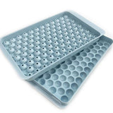 104 Grid Ice Cube Trays for Iced Coffee Cocktails with Storage Bin Scoop Stackable
