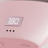Mini Hair Straightener Rechargeable Portable Hair Straightener Brush Pink