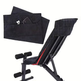 120x50cm Microfibre Towel Quick Dry Gym with Pocket and Silicone Base Black