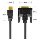 HDMI to DVI Cable Male DVI-D for HDTV PS3 PS4 Switch 360 TV