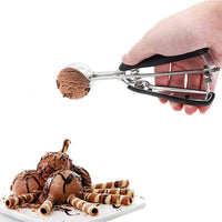3Pcs Set Cookie Scoop Set Stainless Steel Cookie Dough Scoop Ice Cream Scoop