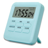Digital Kitchen Timer with Large Display 99 Hour Countdown Count Up Timer with Retractable Stand for Cooking Classroom Workout Blue