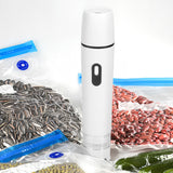 Compact Vacuum Sealer with 15 Reusable Bags