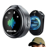 Dual Receivers Mini Lavalier Microphone with Magnetic Clip