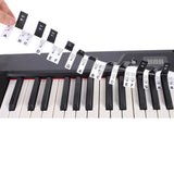 2PCS Reusable 88 Key Piano Note Guide Strip with Staff and Note Names