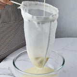 Reusable Mesh Filter Bags with Stainless Steel Frame for Nut Milk and Coffee
