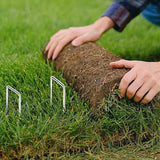 50 PCS Landscape Staples Garden Stakes Ground Stakes for Weed Barrier