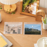 20 Pcs Snap File Bags Clear Horizontal C6 A5 A4 Sizes Office