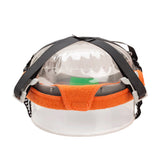 2 PCS Cotton Fire Resistant Foam Hard Hat Sweatbands with Hook and Loop Orange