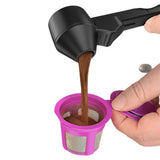 Coffee Scoop & Funnel – Measuring Spoon for Reusable K-Cup Pods