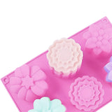 3 PCS Flower Shaped Silicone DIY Handmade Soap Mold US Seller