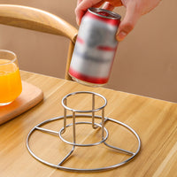 Beer Can Chicken Holder Stainless Steel Stand with Handle for Grill & Smoker Style 1