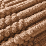 Soft & Fluffy Fleece Throw Blanket Perfect for Sofa Couch Chair Bed Living Room & Bedroom Brown