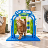 Self Grooming Arch Station for Cats with Brush and Play Kit