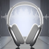 Over Ear Bluetooth Wireless Headphones Lightweight Foldable for Travel Home and Office Silver