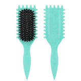 Large Hair Brush for Wave Curl Styling and Detangling Daily Green