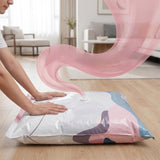 4PCS Self Compression Storage Bags Vacuum-Free Clothes Storage Bags for Bedding Clothing Moving Travel Organization